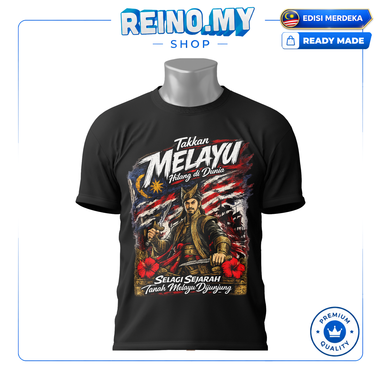T-Shirt Merdeka: Takkan Melayu Hilang Di Dunia