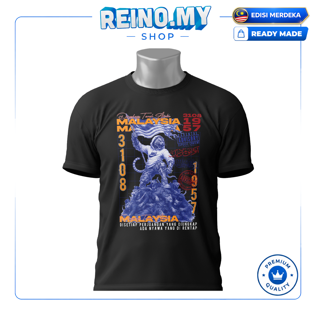 T-Shirt Merdeka: Malaysia Bebas Dijajah