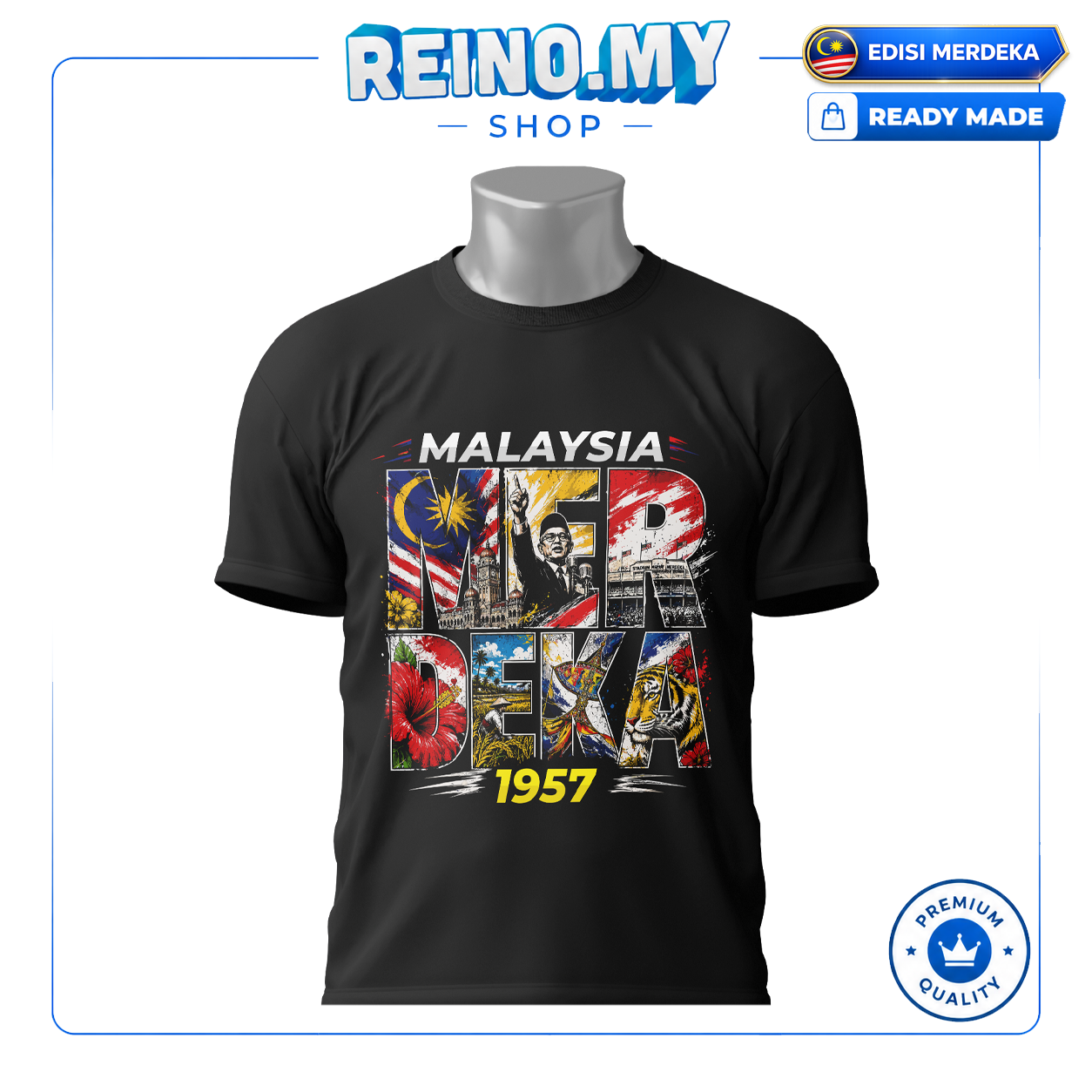 T-Shirt Merdeka: Malaysia Merdeka 1957