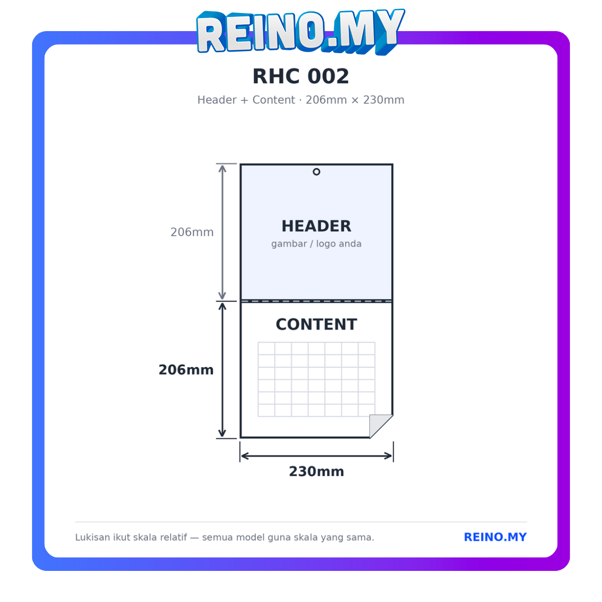 RHC 002 · 206mm x 230mm
