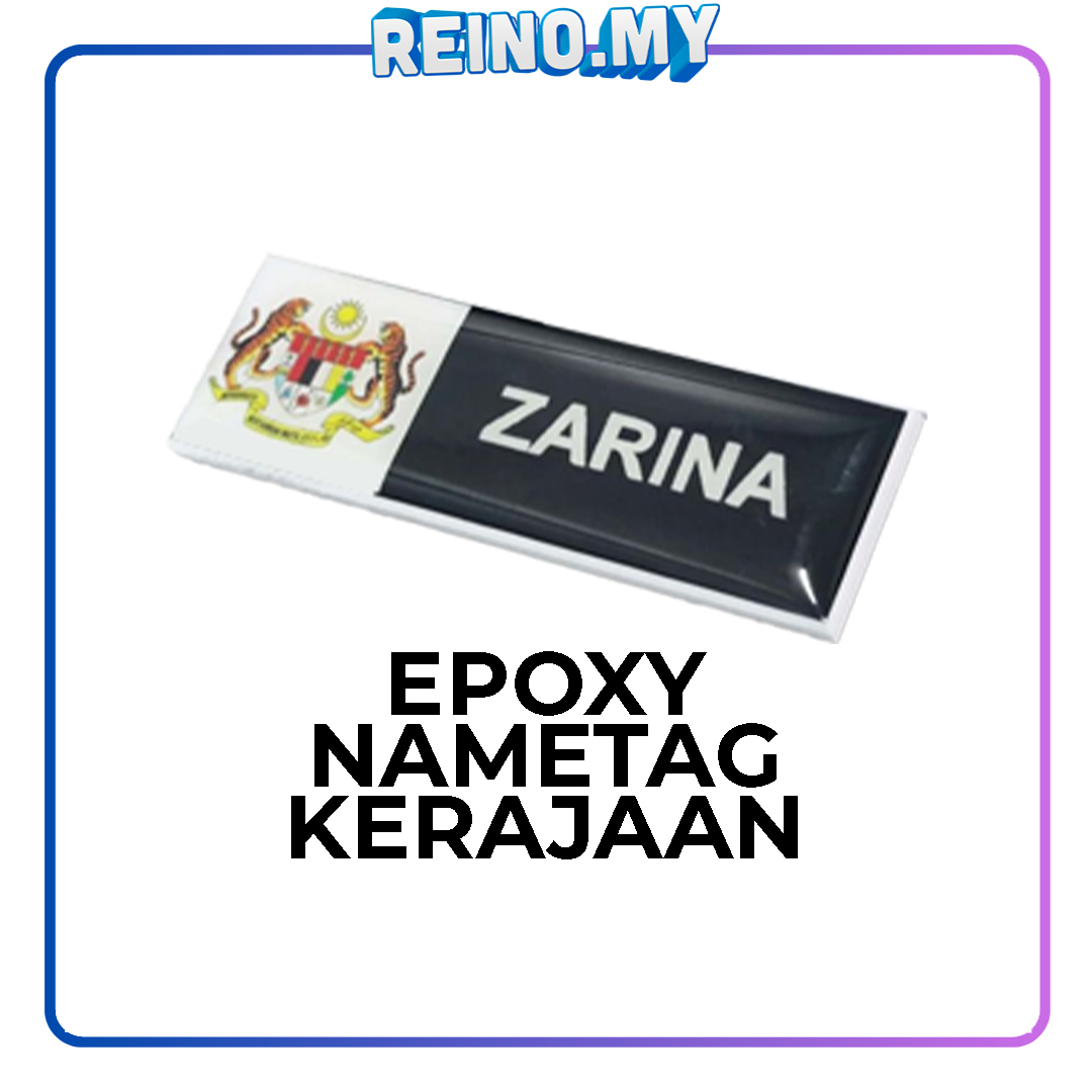 Epoxy Nametag Kerajaan