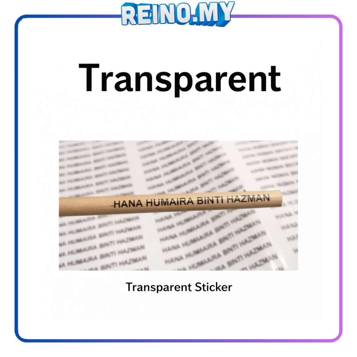 Transparent (Waterproof)