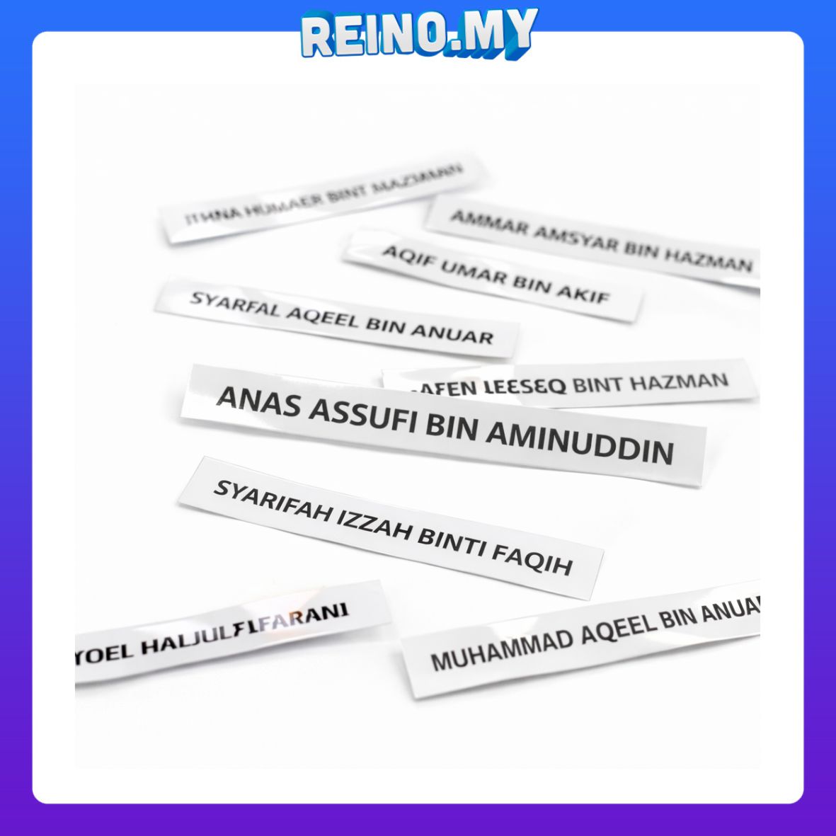 STICKER NAMA PELAJAR