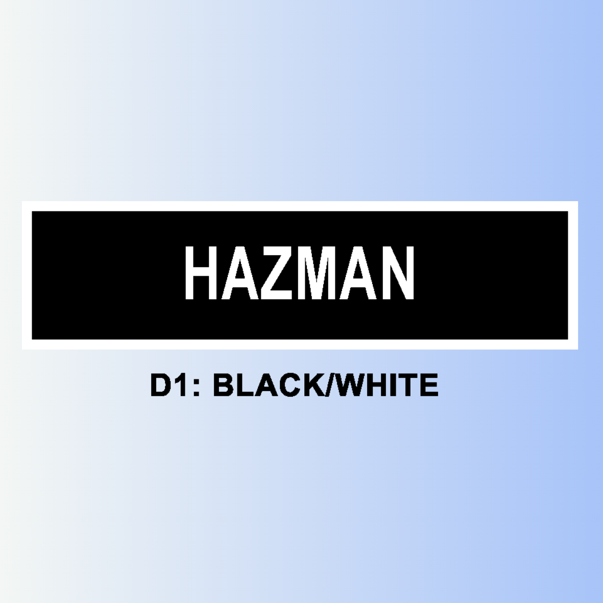 D1: BLACK/WHITE