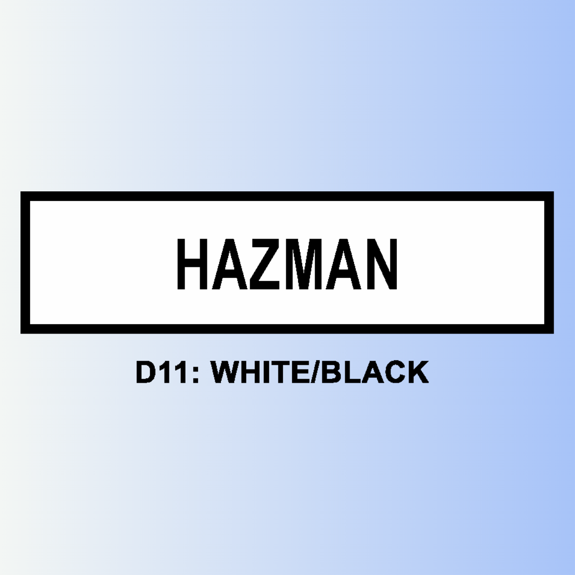 D11: WHITE/BLACK