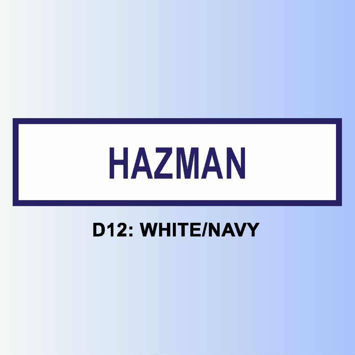 D12: WHITE/NAVY