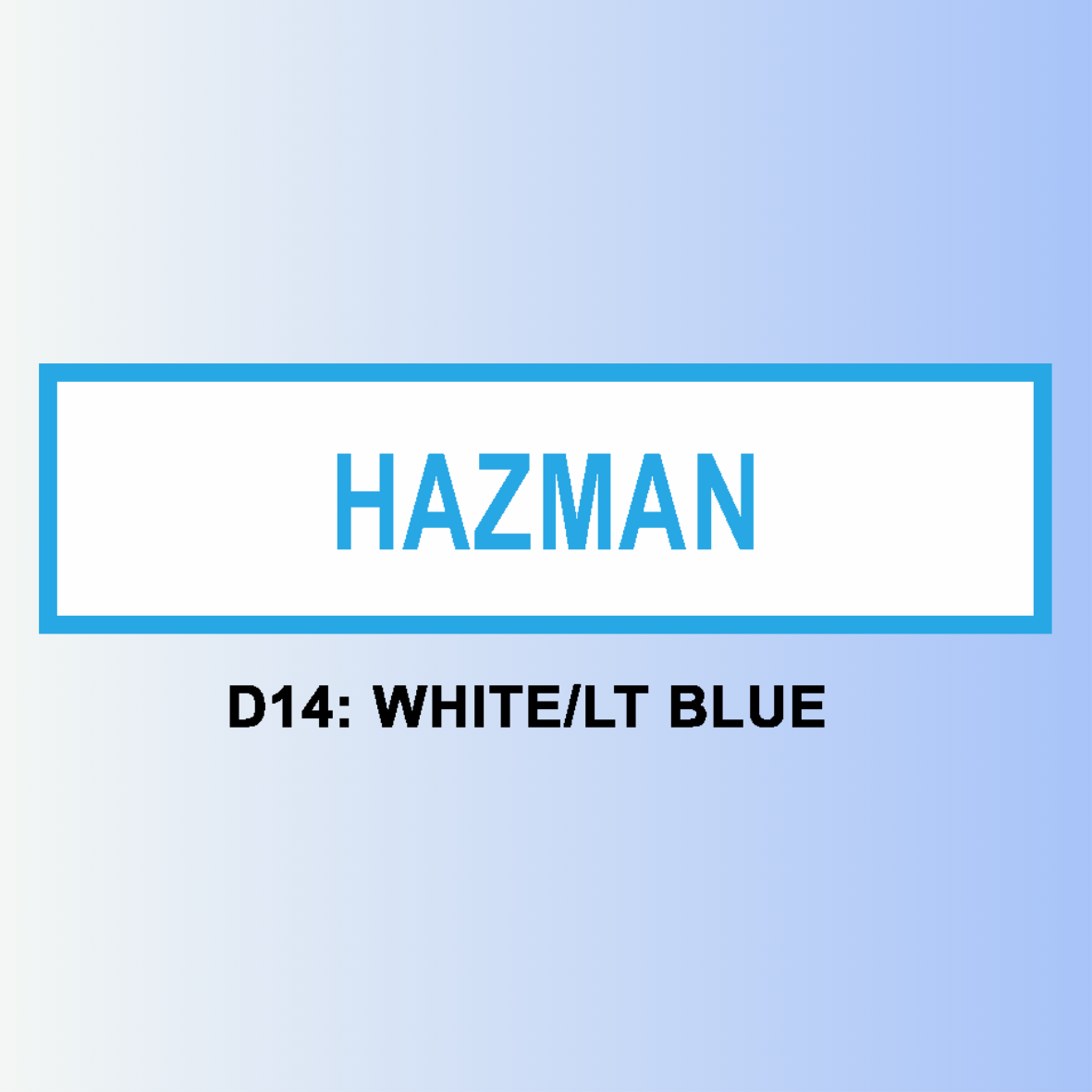 D14: WHITE/LT. BLUE