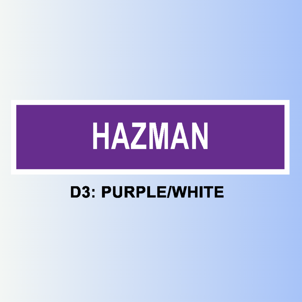 D3: PURPLE/WHITE