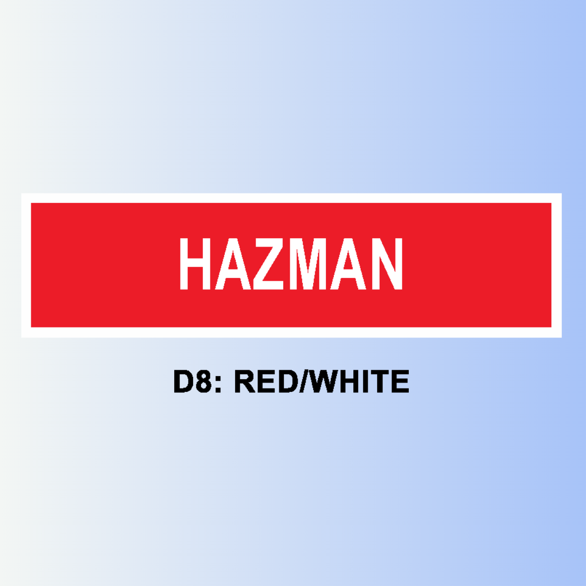 D8: RED/WHITE