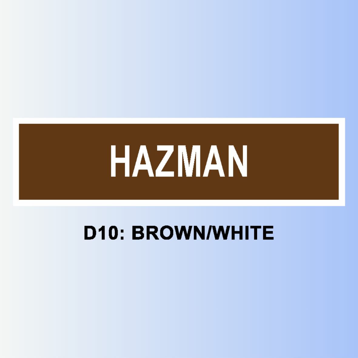 D10: BROWN/WHITE