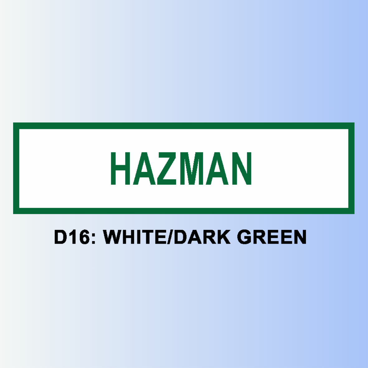 D16: WHITE/DARK GREEN