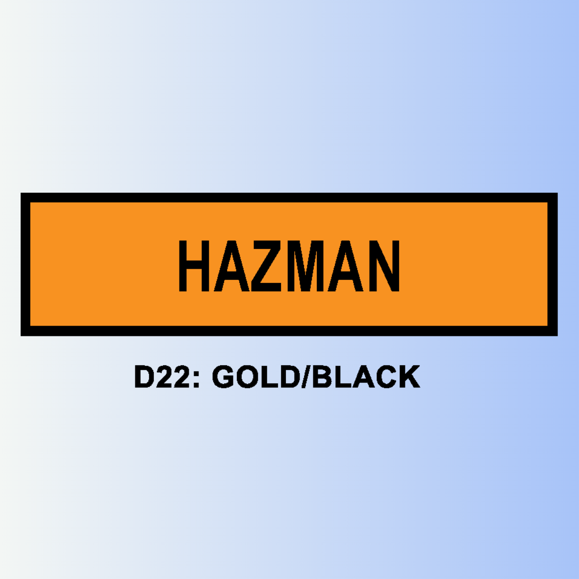 D22: GOLD/BLACK