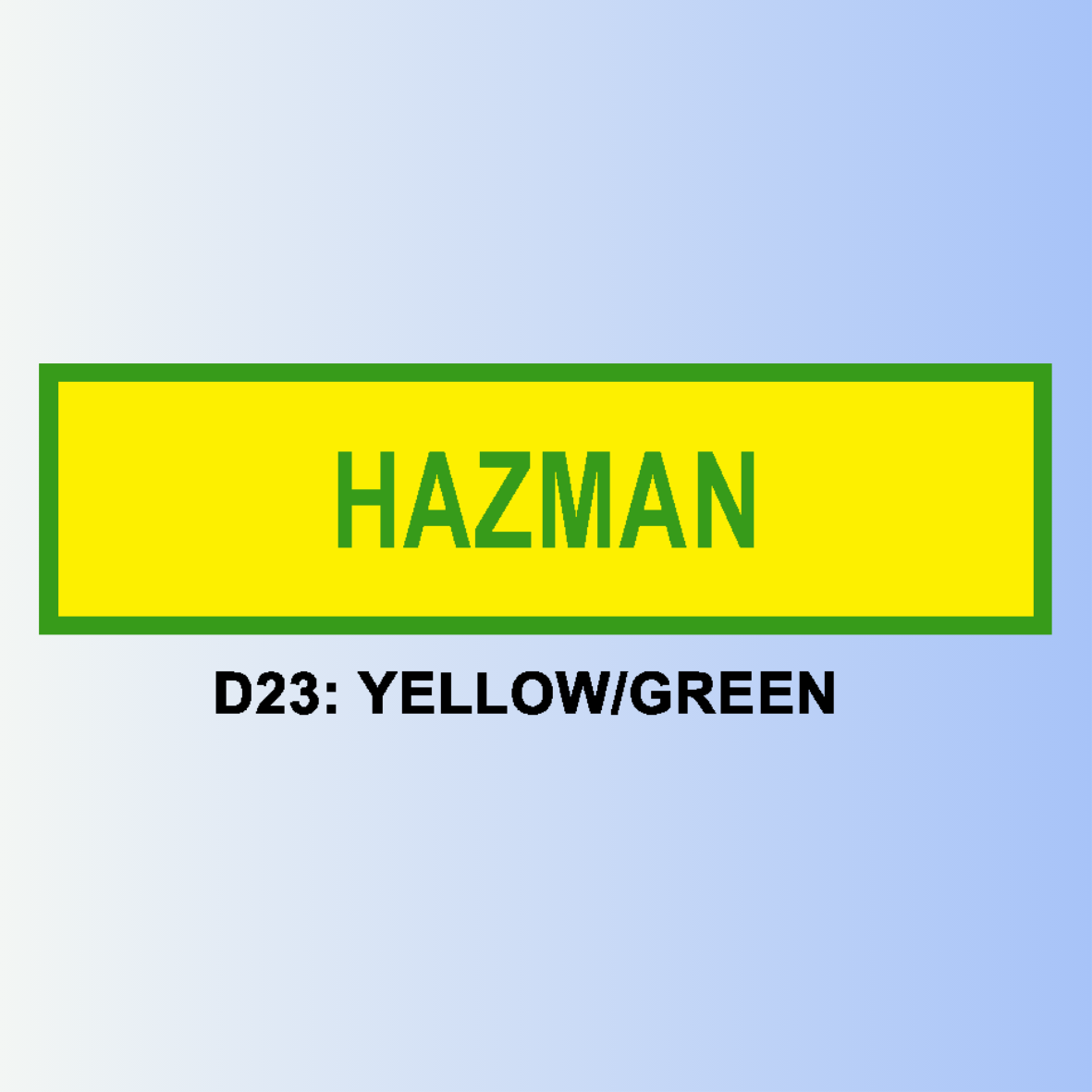 D23: YELLOW/GREEN