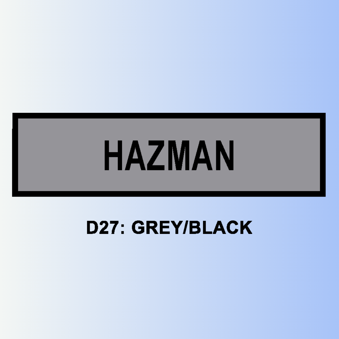 D27: GREY/BLACK