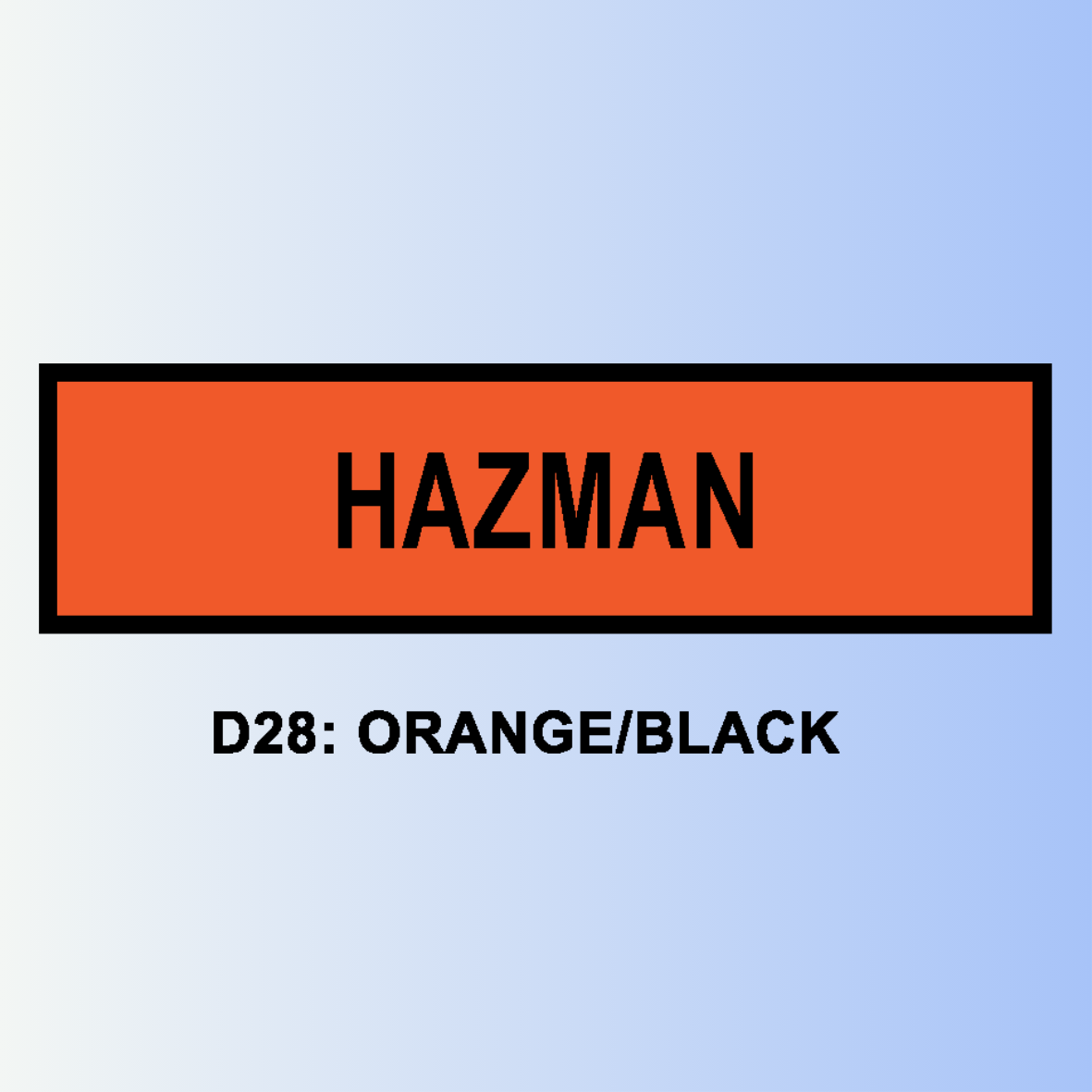 D28: ORANGE/BLACK