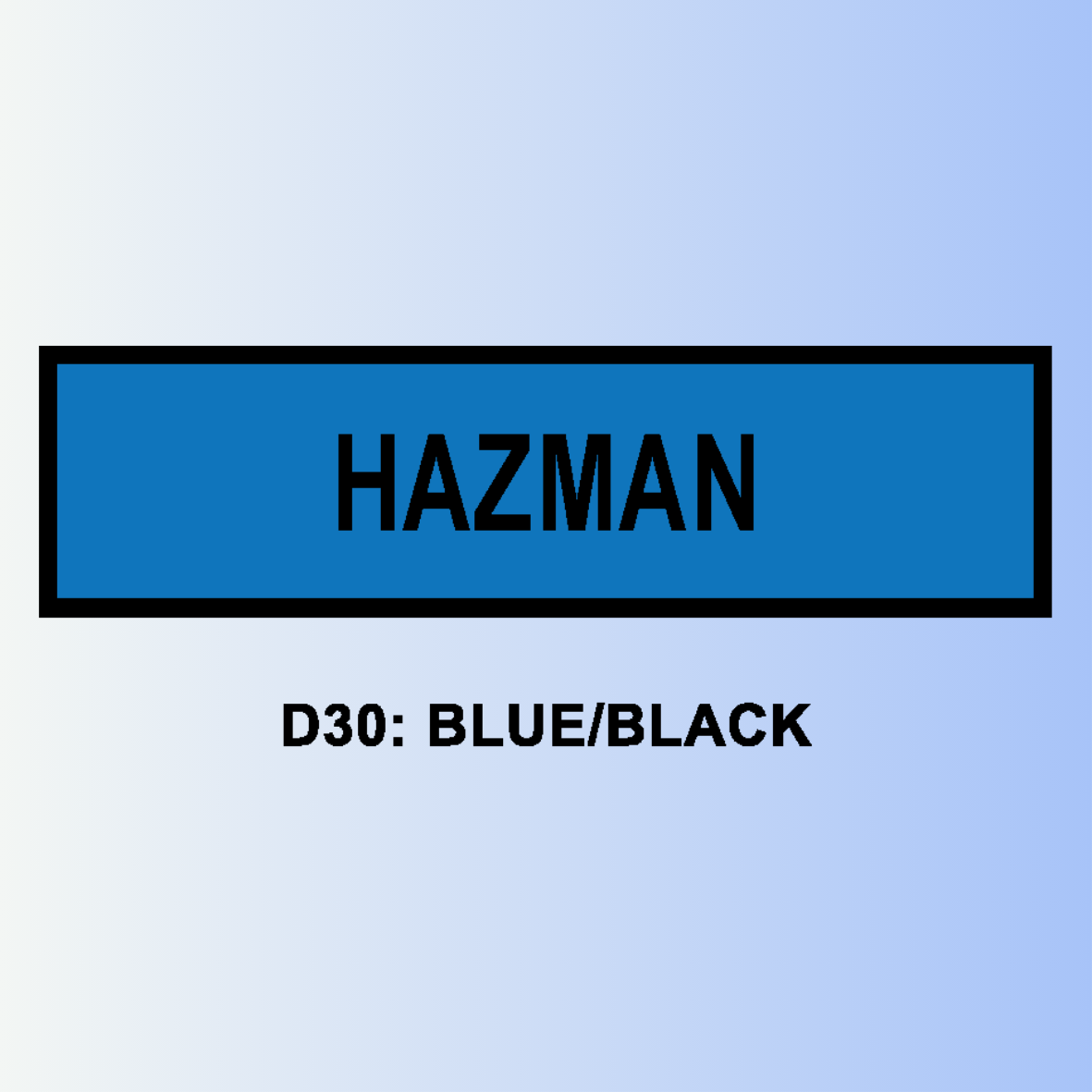 D30: BLUE/BLACK