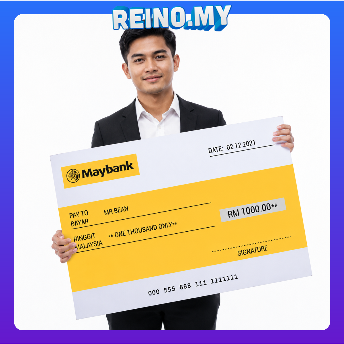 MOCKUP CHEQUE